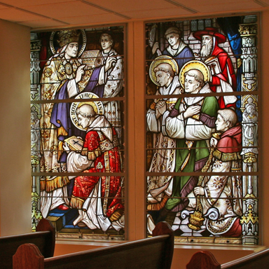 Stained Glass by Beyer Studio for Archdiocese of Philadelphia Office Chapel